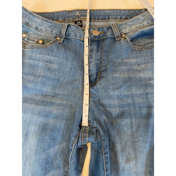 Ashley Stewart Womens Flawless Skinny Jeans Stretch Mid-Rise Blue Size 12S - Picture 6 of 10